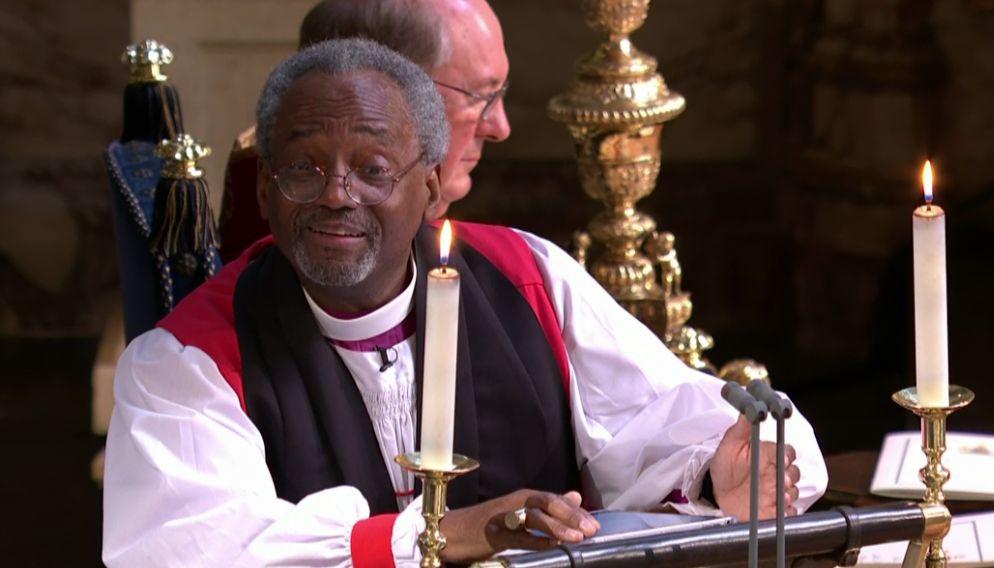 Bishop Reverend Michael Curry at the Royal Wedding 2018