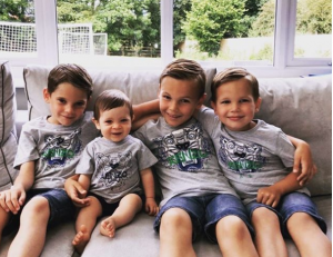 Danielle Lloyd's four sons (Credit: Instagram)