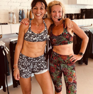 Davina McCall after a spin class 
