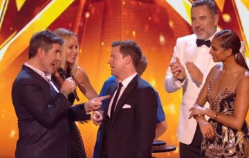 Simon Cowell talks to Dec Donnelly on Britain's Got Talent