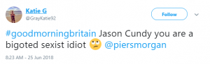 GMB debate tweet