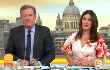 Piers Morgan and Susanna Reid on GMB