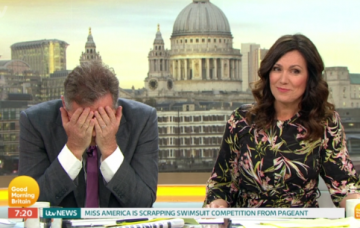 Piers Morgan and Susanna Reid on Good Morning Britain (Credit: ITV)