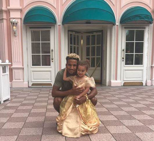 Scott Sinclair with daughter Matilda