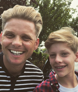 Jeff Brazier and his son (Credit: Instagram)