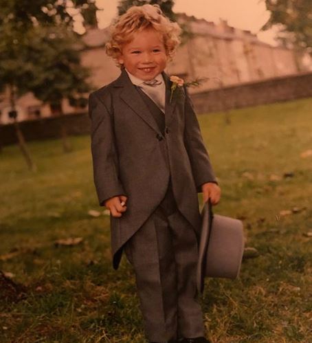 Kieran Hayler as a child