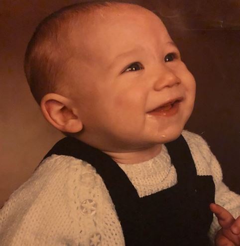 Kieran Hayler as a child