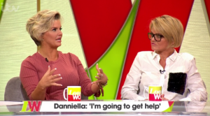 Kerry Katona and Danniella Westbrook on Loose Women (Credit: ITV)