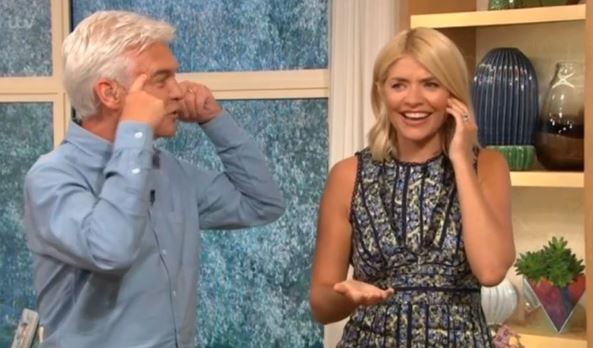 Phillip Schofield and Holly Willoughby on Love Island