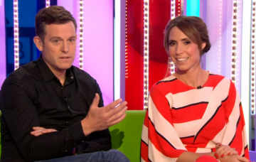 Matt Baker and Alex Jones on The One Show (Credit: BBC)
