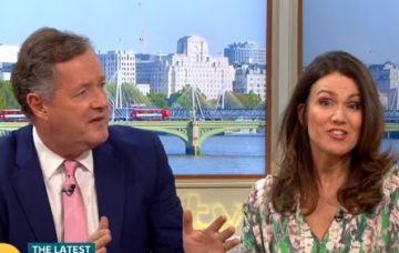 Piers Morgan and Susanna Reid on Good Morning Britain