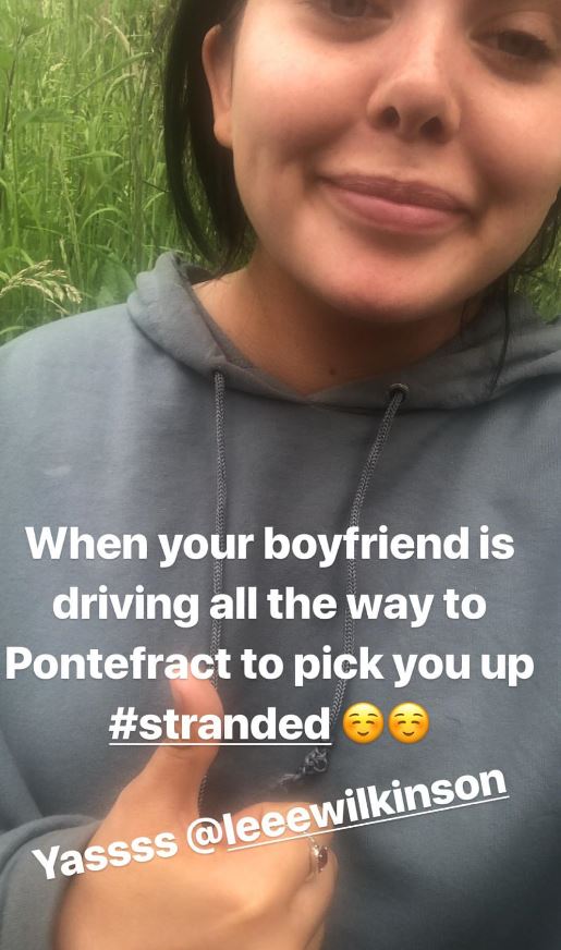 Scarlett Moffatt stranded on motorway