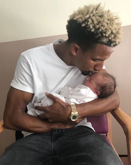 Scott Sinclair and daughter Delilah