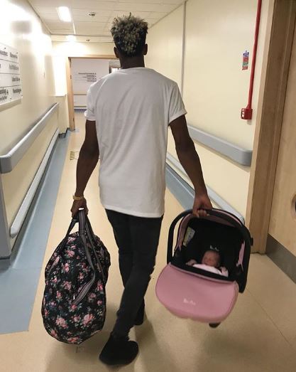 Scott Sinclair and daughter Delilah