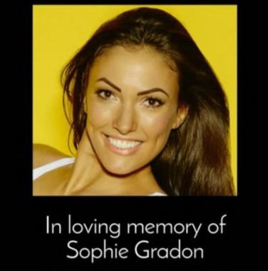 Sophie Gradon memorial on Love Island
