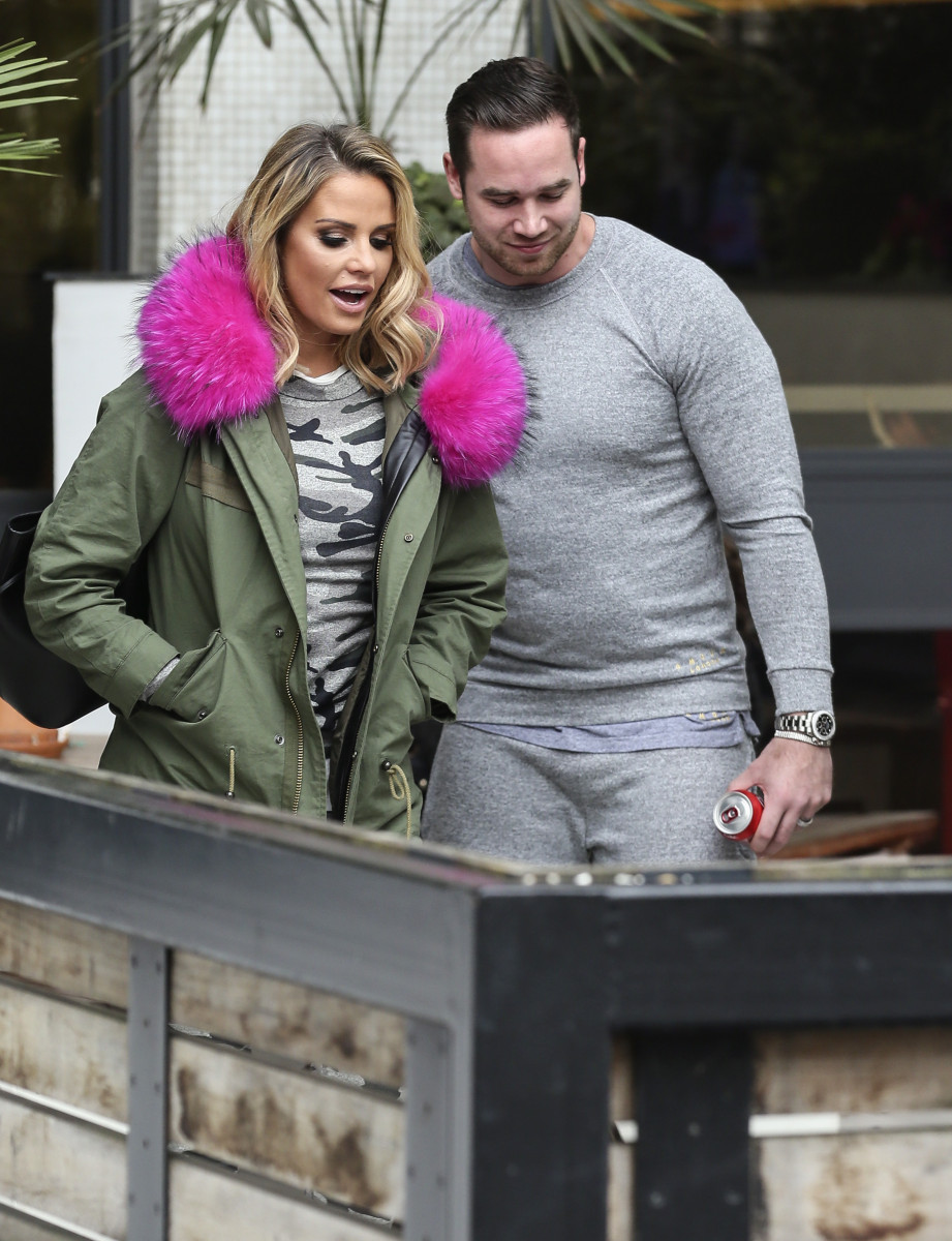 Model Katie Price is pictured leaving the ITV studios with her husband, Kieran Hayler, after co-presenting 'Loose Women'.
