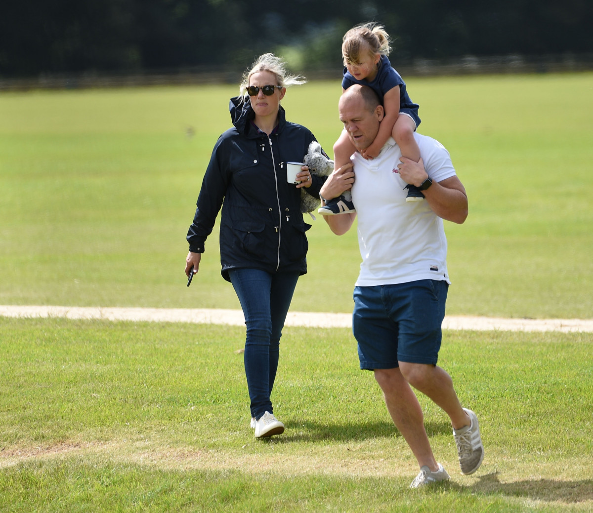 Zara and Mike Tindall with daughter Mia
