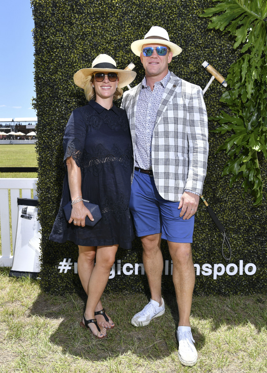 Zara Phillips and Mike Tindall attend the 2018 Pacific Fair Magic Millions Polo event on the Gold Coast in Australia