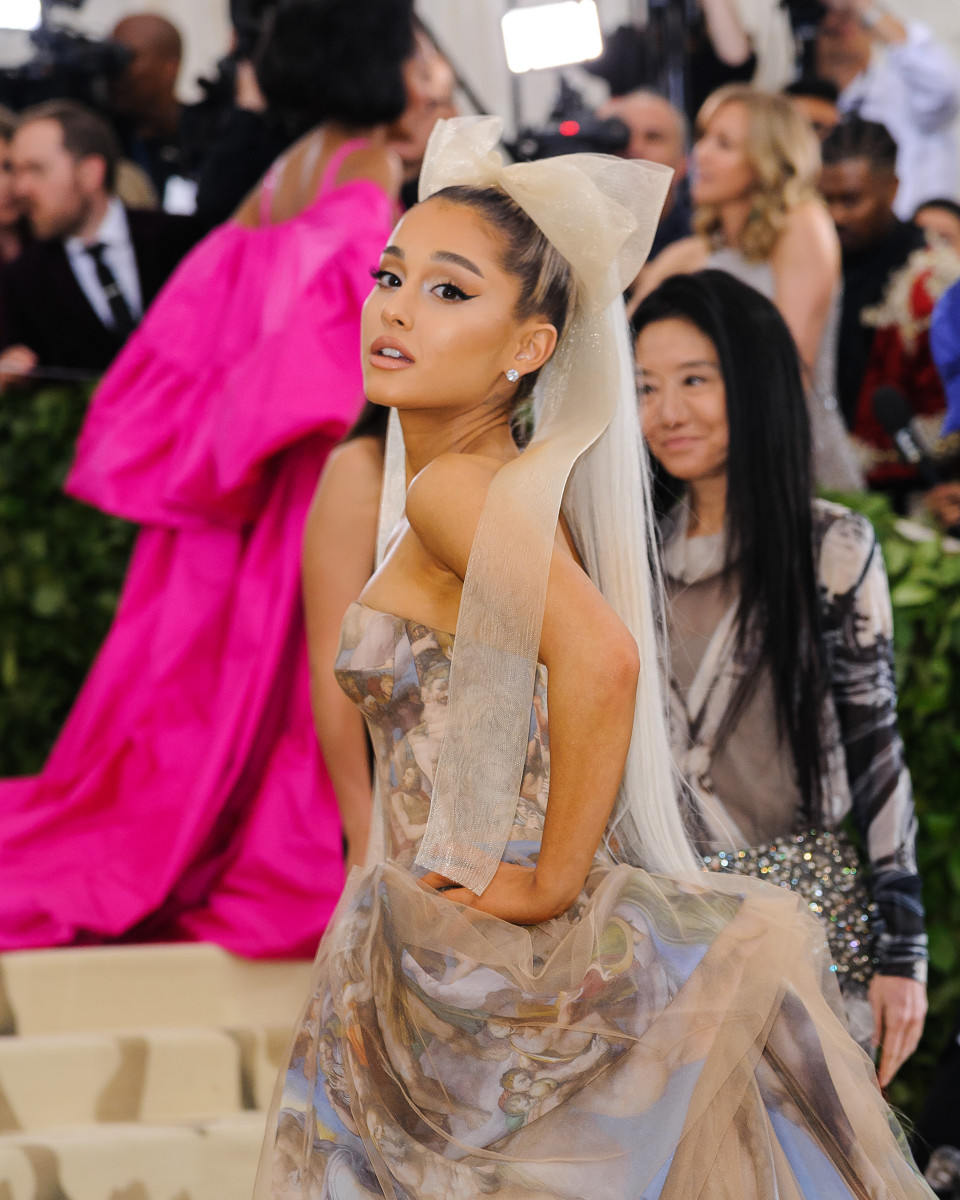 Ariana Grande, 2018 Metropolitan Museum of Art Costume Institute Gala: "Heavenly Bodies: Fashion and the Catholic Imagination