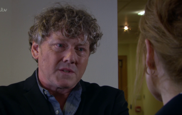 Emmerdale's Daz Spencer was interviewed because he blinked (Credit: ITV)