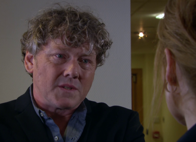 Emmerdale's Daz Spencer was interviewed because he blinked (Credit: ITV)