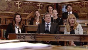 The Connors at Aidan's inquest in Coronation Street 