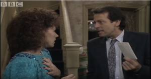 Dirty Den and Angie EastEnders Christmas day 1986