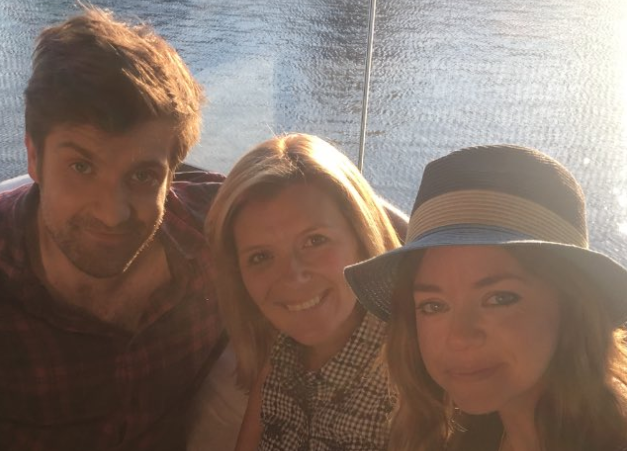George Banks with Jane Danson and Georgia Taylor