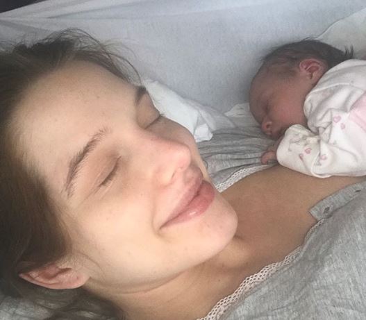 Helen Flanagan with her daughter Delilah
