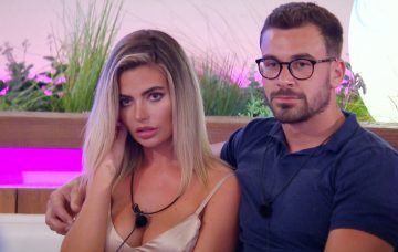 Love Island's Megan and Alex at the recoupling