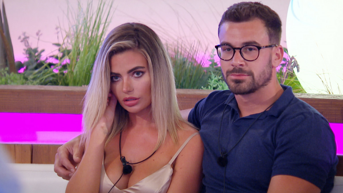 Love Island's Megan and Alex at the recoupling