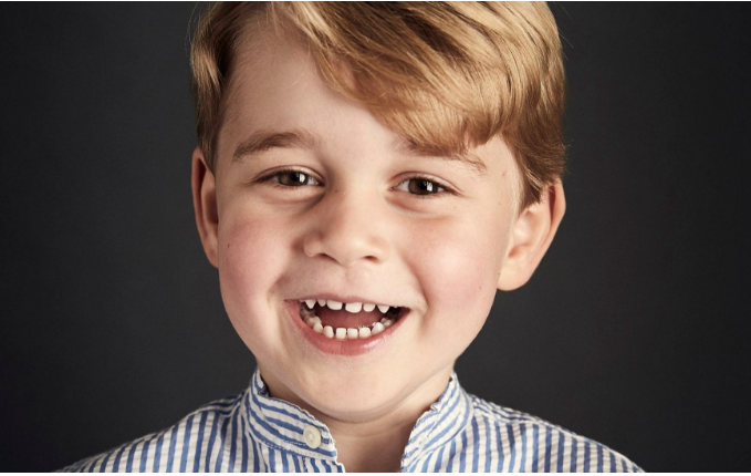 Prince George on his fourth birthday