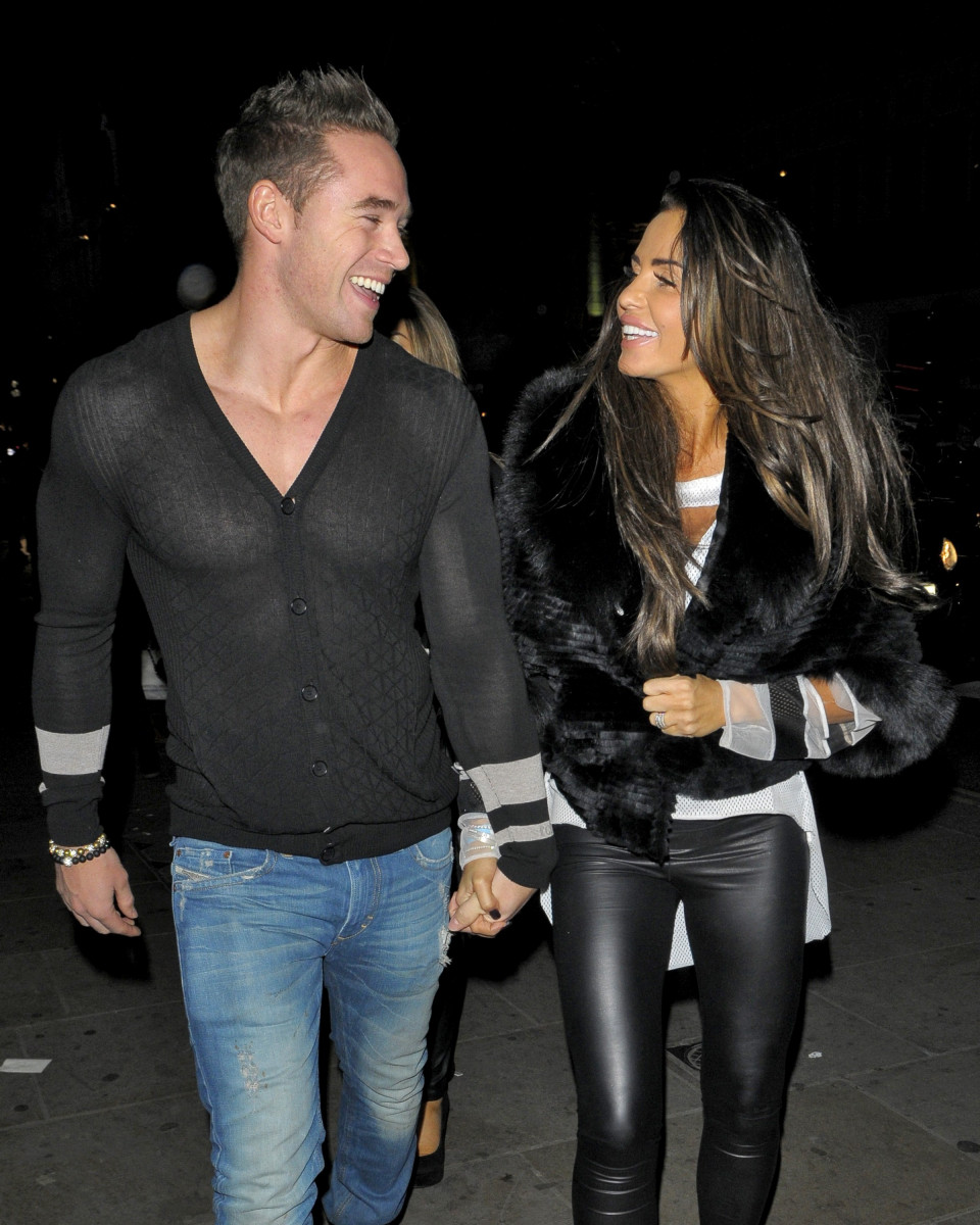 Katie Price And Husband Leaving Cafe De Paris In London