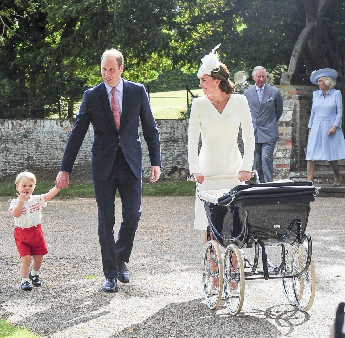 The Royal Family Attends The Christening Of Princess Charlotte In Norfolk