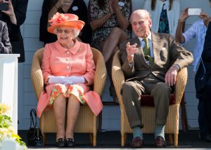 Queen Elizabeth II and Prince Philip, the Duke of Edinburgh,The Royal Windsor Cup Final 2018 at Guards Polo Club