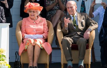 Queen Elizabeth II and Prince Philip, the Duke of Edinburgh,The Royal Windsor Cup Final 2018 at Guards Polo Club