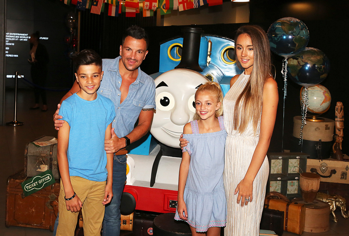 Peter and Emily Andre with Princess and Junior, in attendance at the 'Thomas & Friends' exclusive film premiere held at VUE Leicester Square in London, UK.