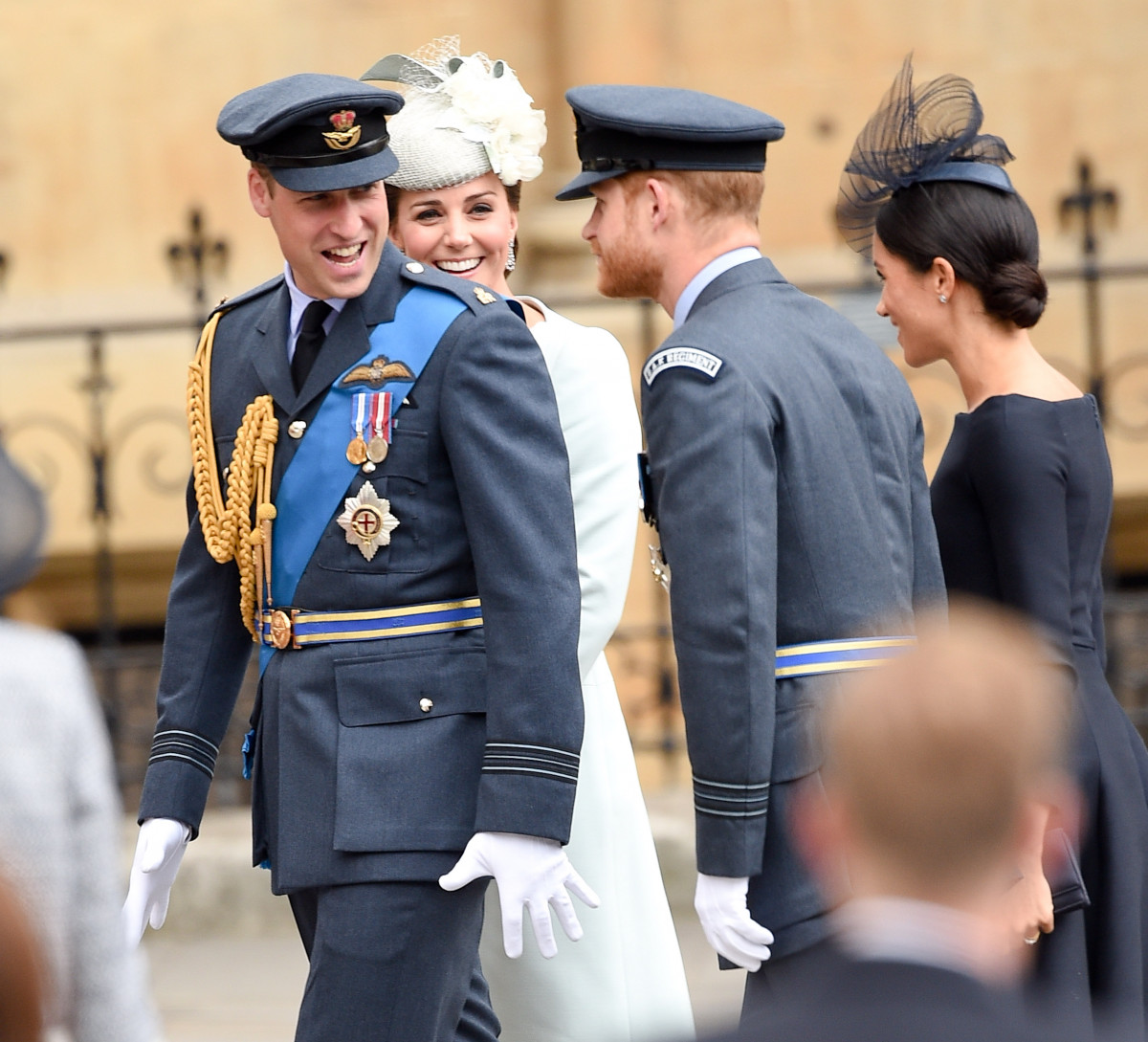 The Queen and other Members of the Royal Family attend Westminster Abbey to mark the centenary of the RAF