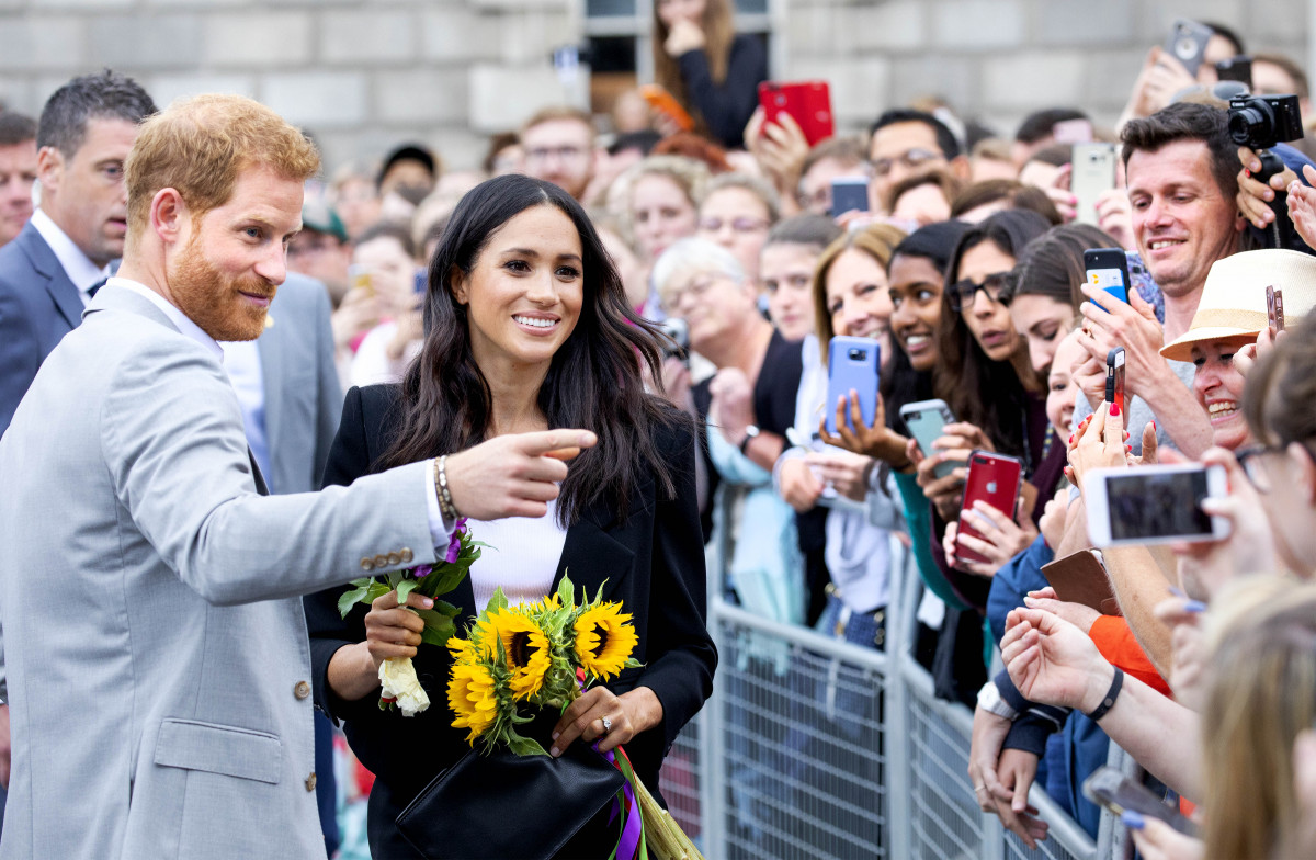 Meghan Markle Meets The Public At Trinity College In Ireland 