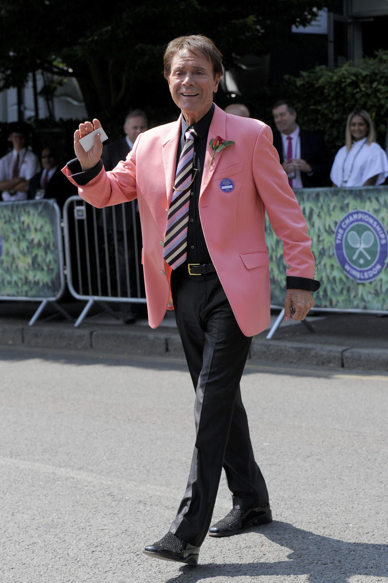 Sir Cliff Richard, Celebrity Arrivals AT Wimbledon 2018 Day 11