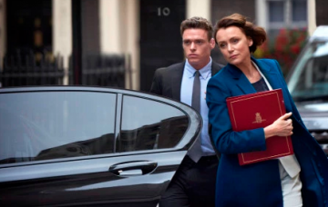 Keeley Hawes and Richard Madden, The Bodyguard