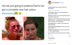 dani dyer hair itv