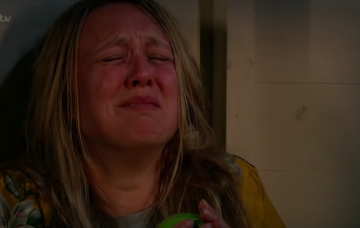 Emmerdale fans spot blunder as Rebecca White is chained up in a cabin