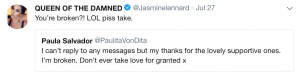 Jasmine Lennard Twitter