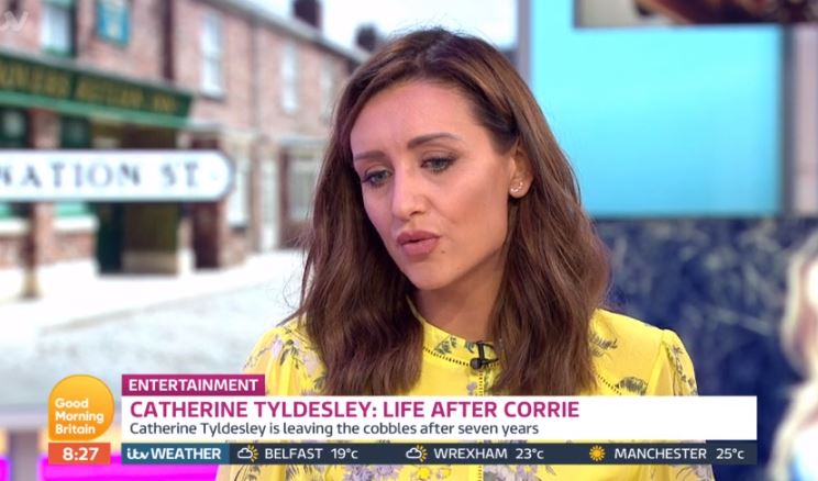 Catherine Tyldesley on Good Morning Britain