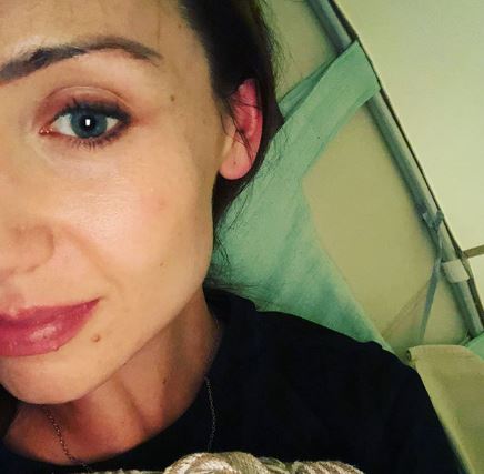 Catherine Tyldesley at a juice retreat in Portugal