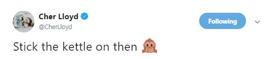 Cheryl responds to Cher Lloyd request
