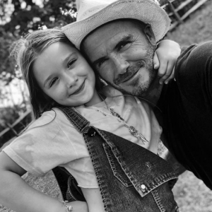 David Beckham and daughter Harper