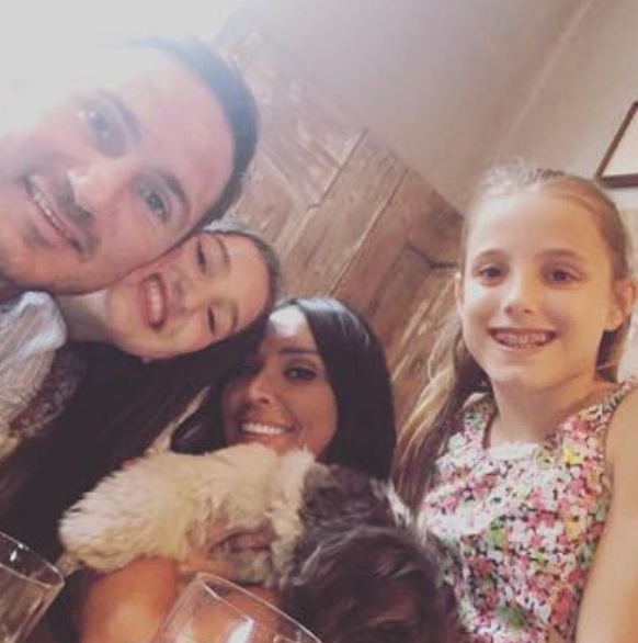 Frank and Christine with Frank's kids