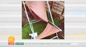 Susanna Reid's deck chair on GMB
